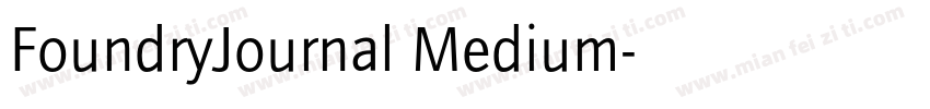 FoundryJournal Medium字体转换